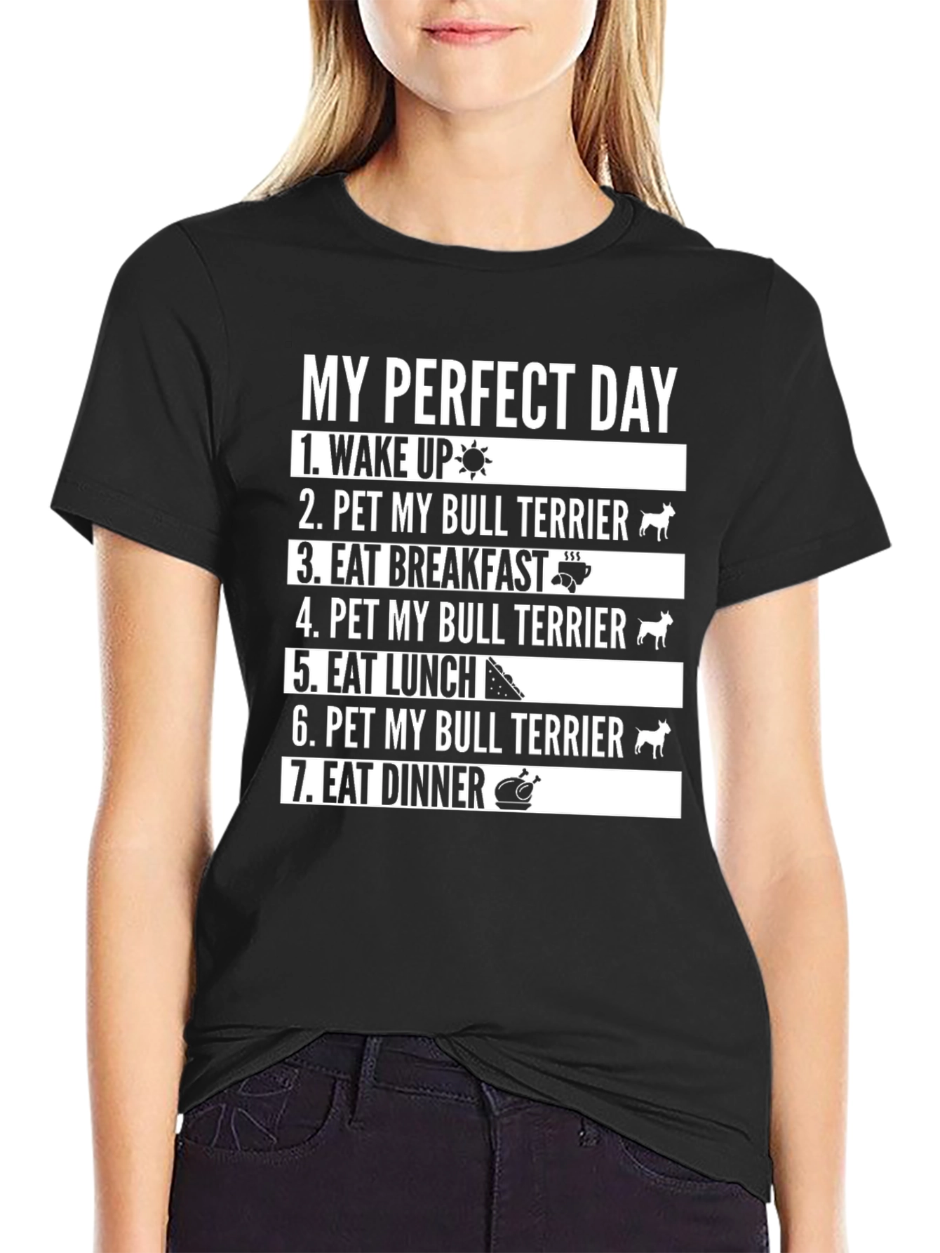 Perfect Day Bull Terrier T-Shirt