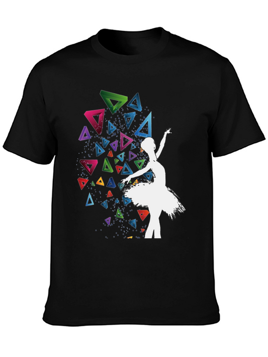 Ballerina T-Shirt - Artistic Triangle Design
