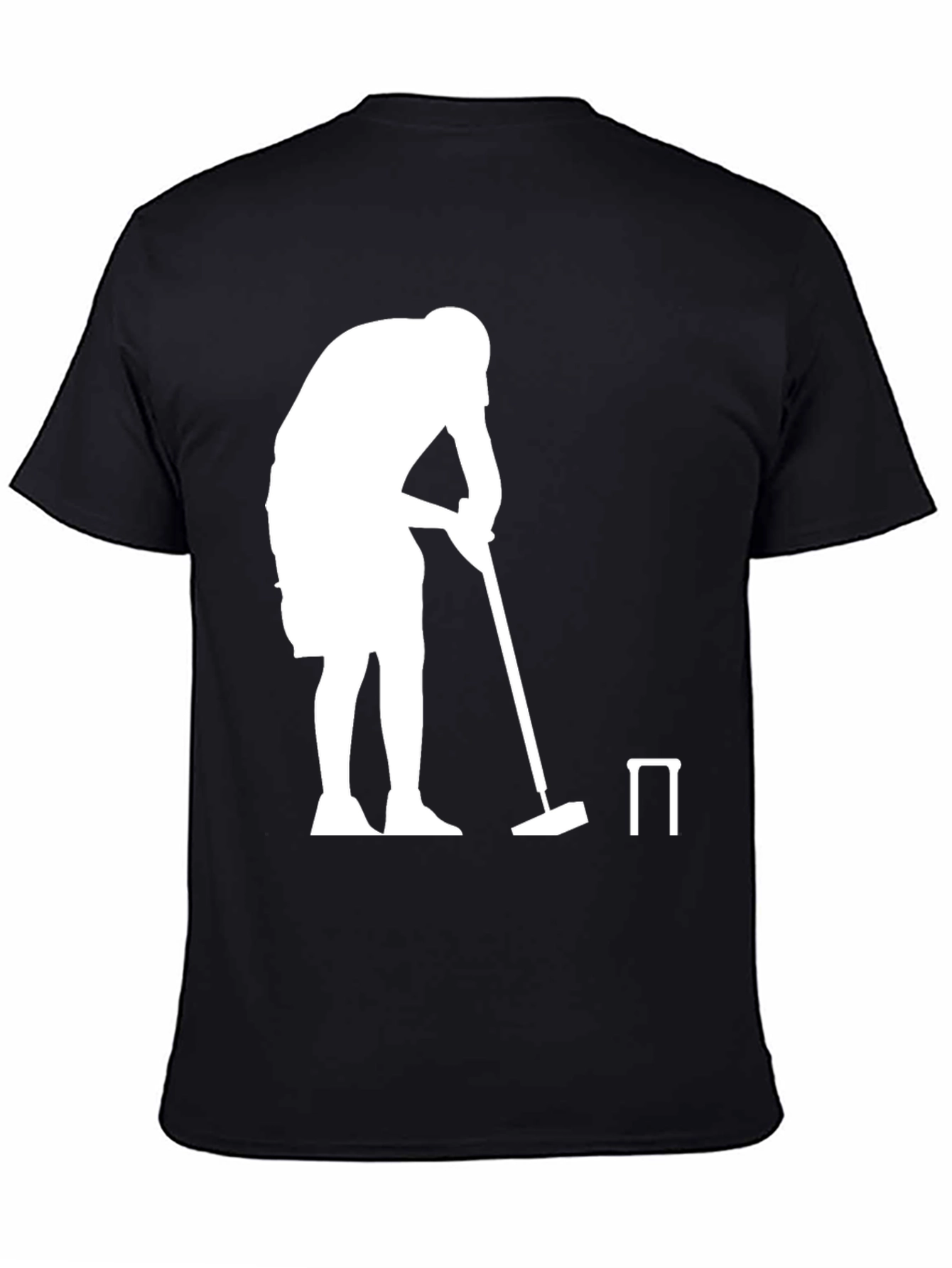 Croquet Player Graphic Tee - Black