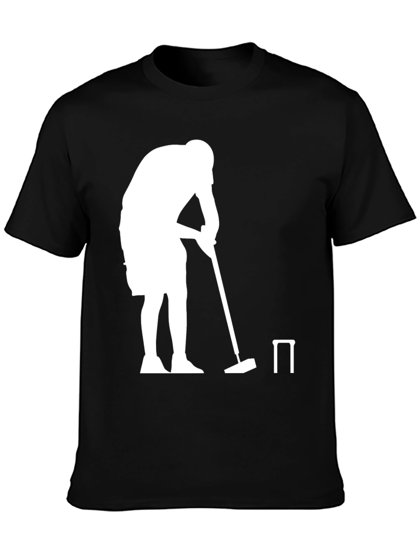 Croquet Player Graphic Tee - Black