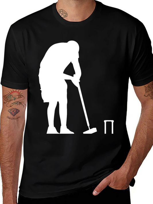 Croquet Player Graphic Tee - Black