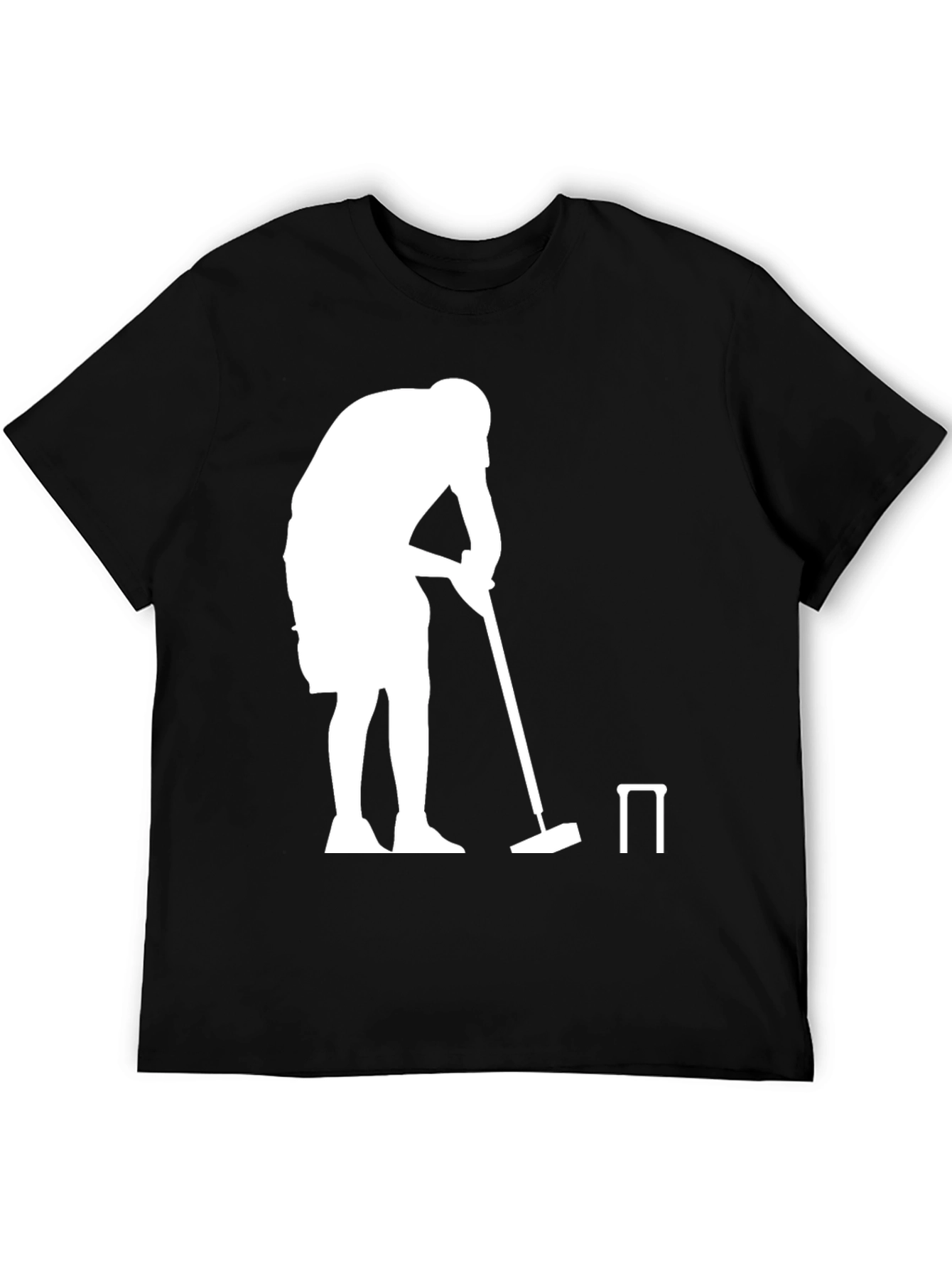 Croquet Player Graphic Tee - Black