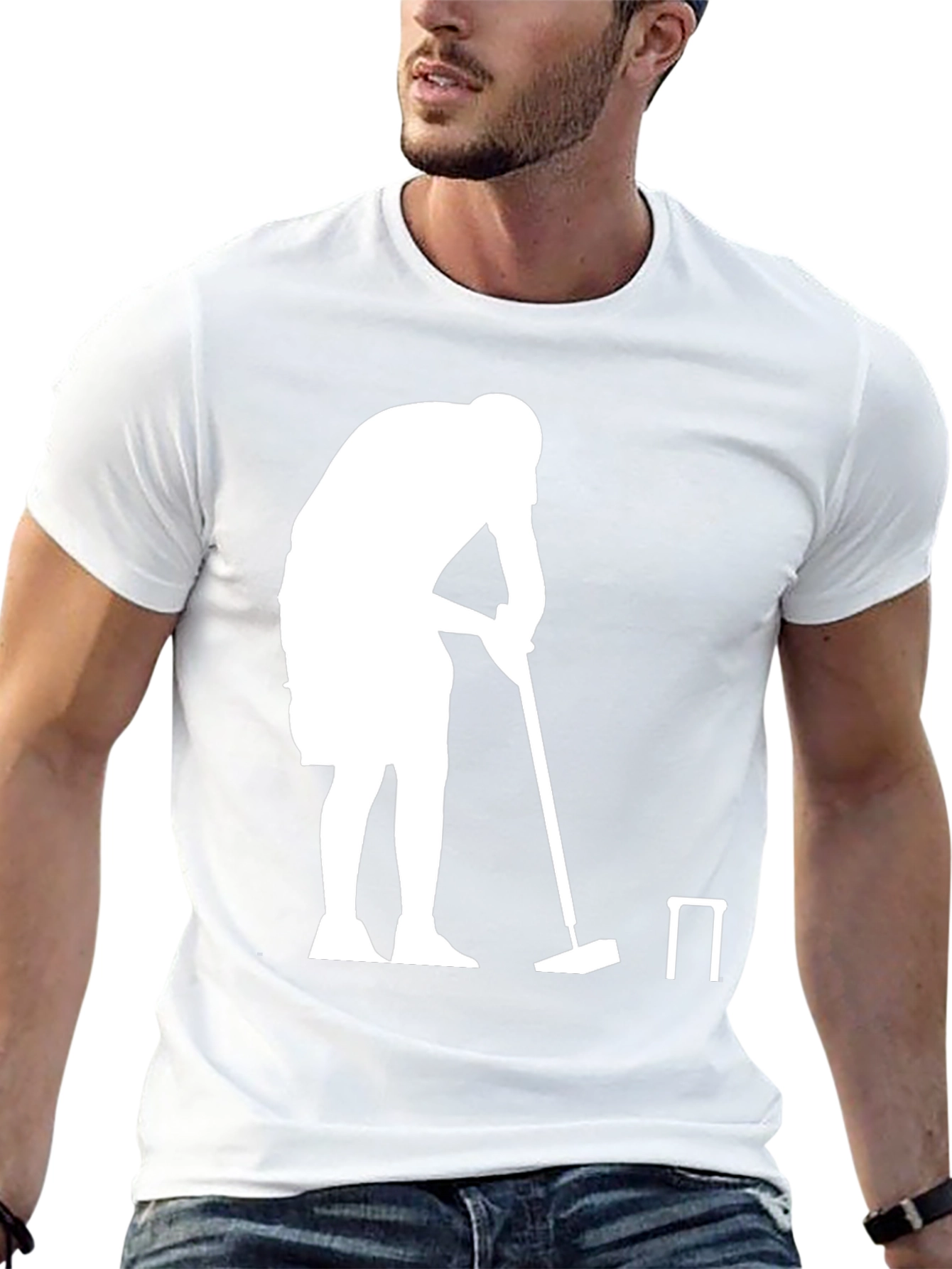 Croquet Player Graphic Tee - Black