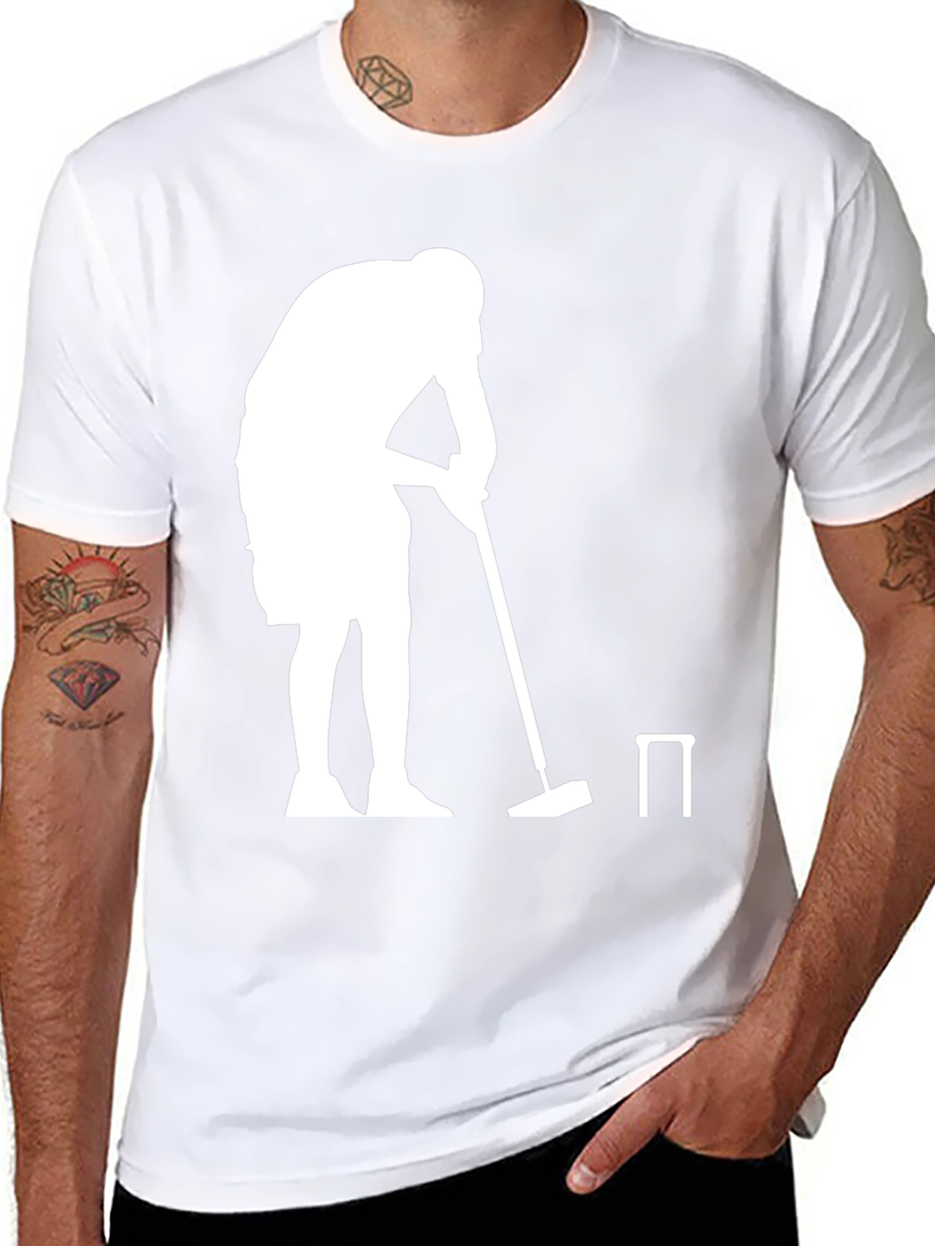 Croquet Player Graphic Tee - Black