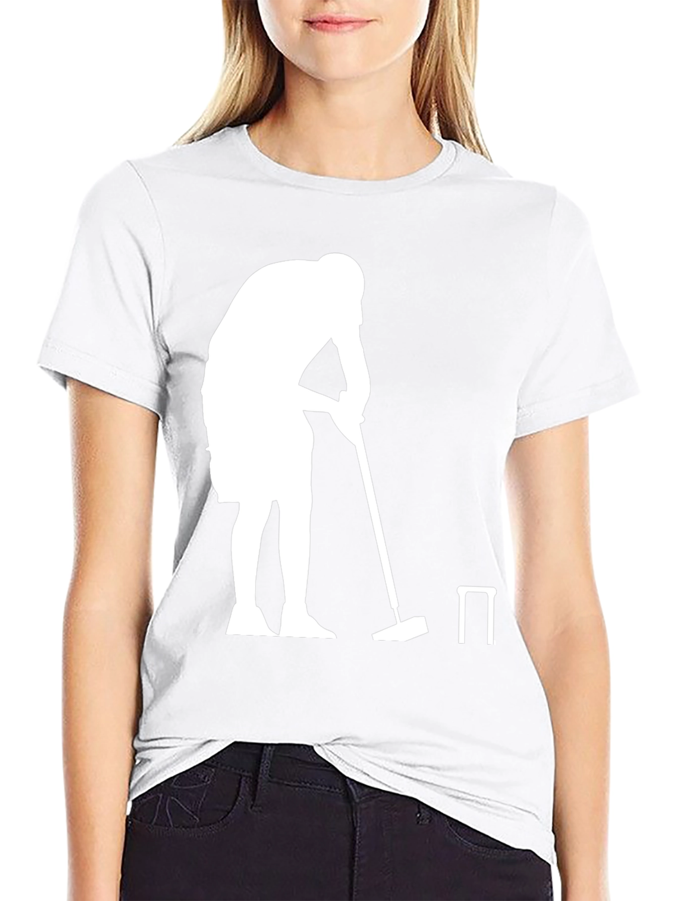 Croquet Player Graphic Tee - Black