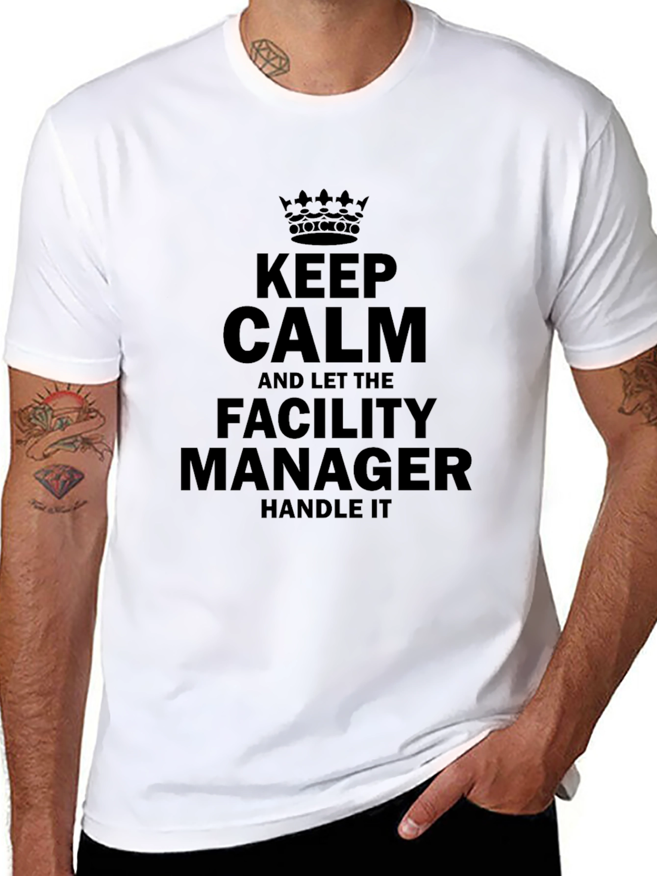 Facility Manager T-Shirt - Keep Calm Funny Tee