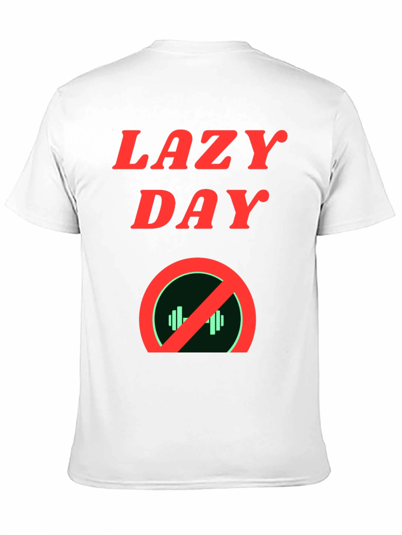 Lazy Day No Gym Black Graphic Tee