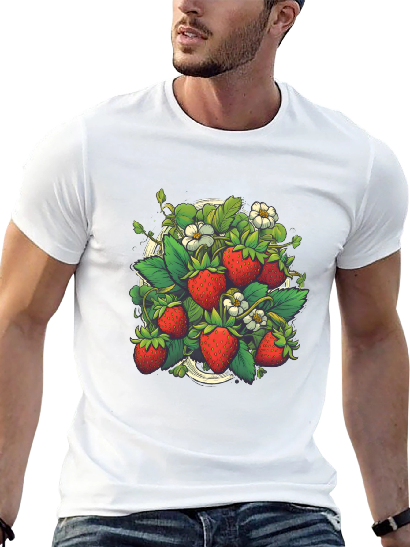 Strawberry Garden Graphic T-Shirt