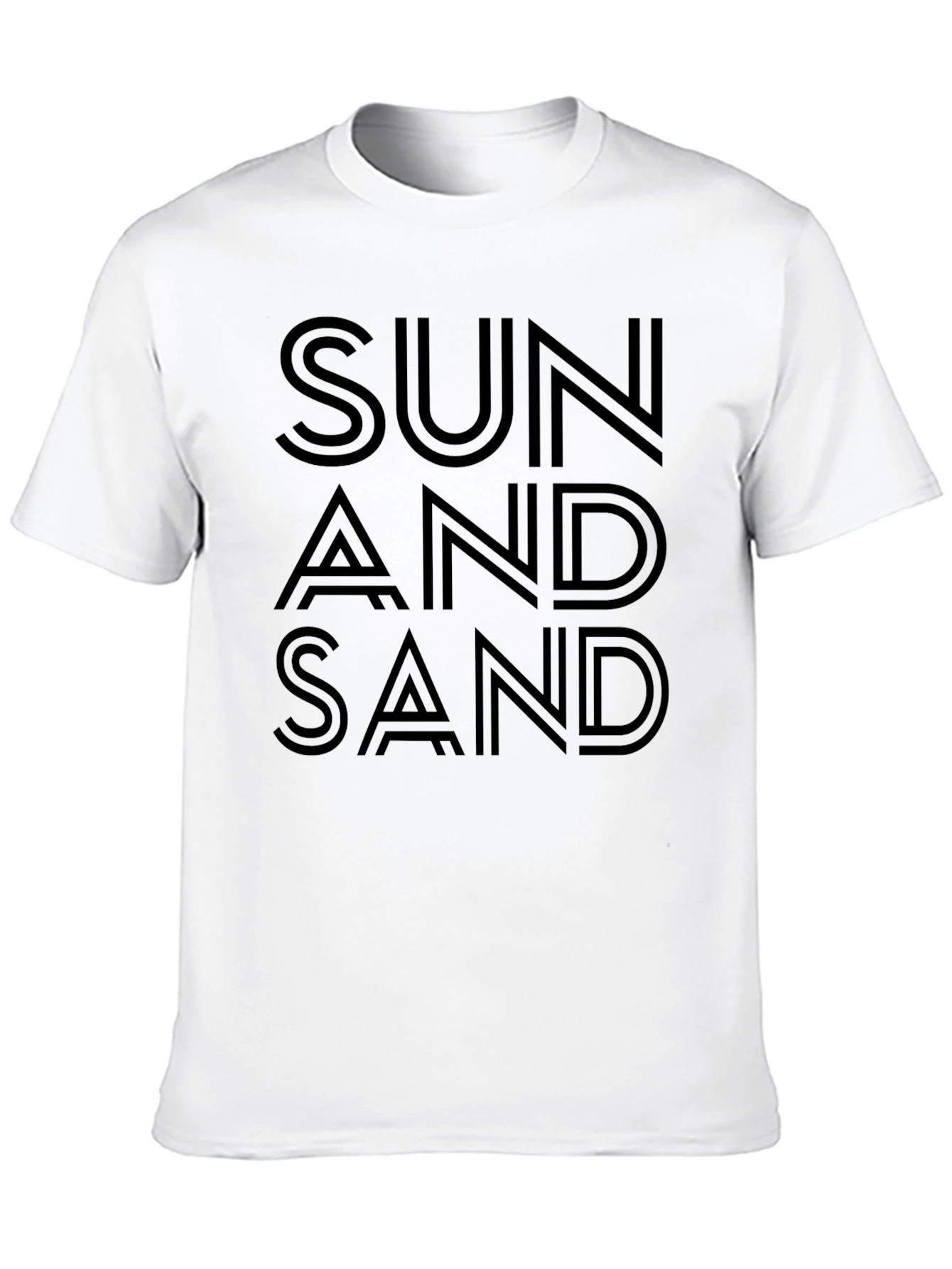 Sun And Sand Black Graphic T-Shirt