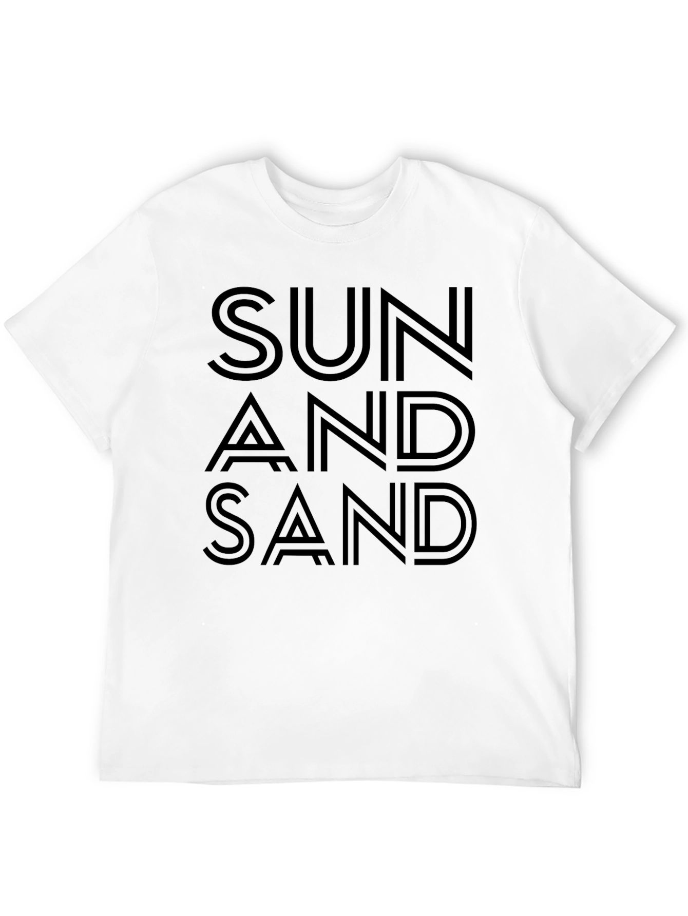 Sun And Sand Black Graphic T-Shirt