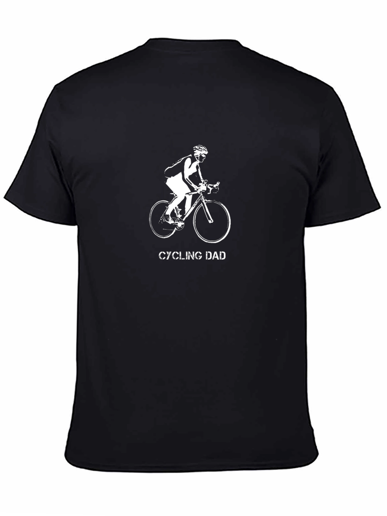 Cycling Dad Graphic Tee - Black Cotton Blend