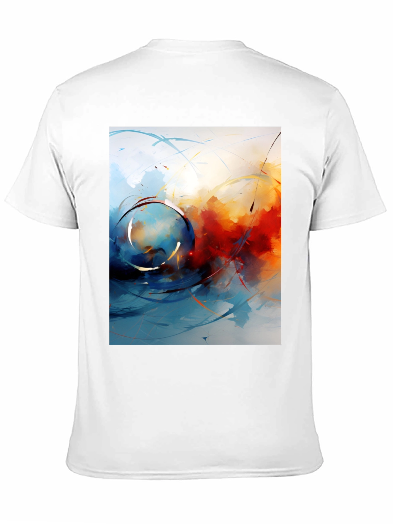 Abstract Art T-Shirt - Mens Black Tee