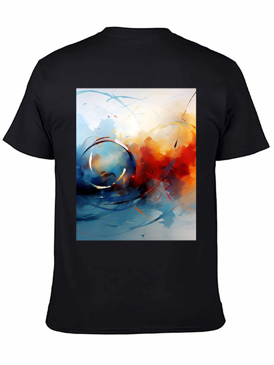 Abstract Art T-Shirt - Mens Black Tee