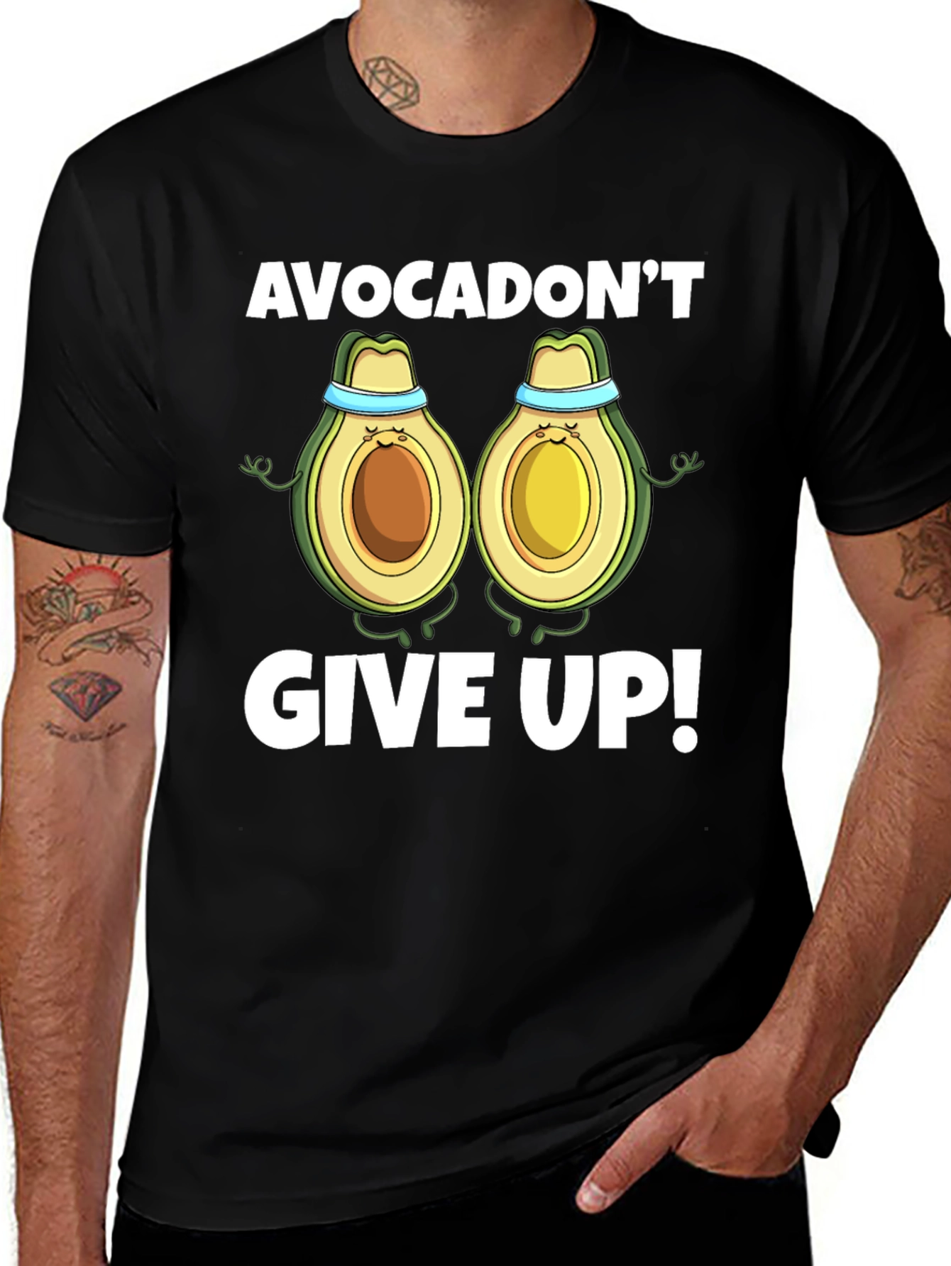 Avocadont Give Up! Graphic Tee
