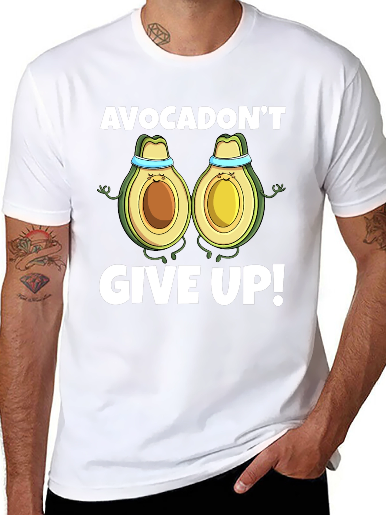 Avocadont Give Up! Graphic Tee