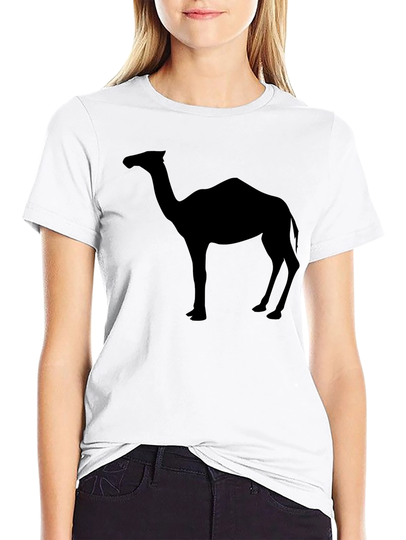 Camel Silhouette Black T-Shirt