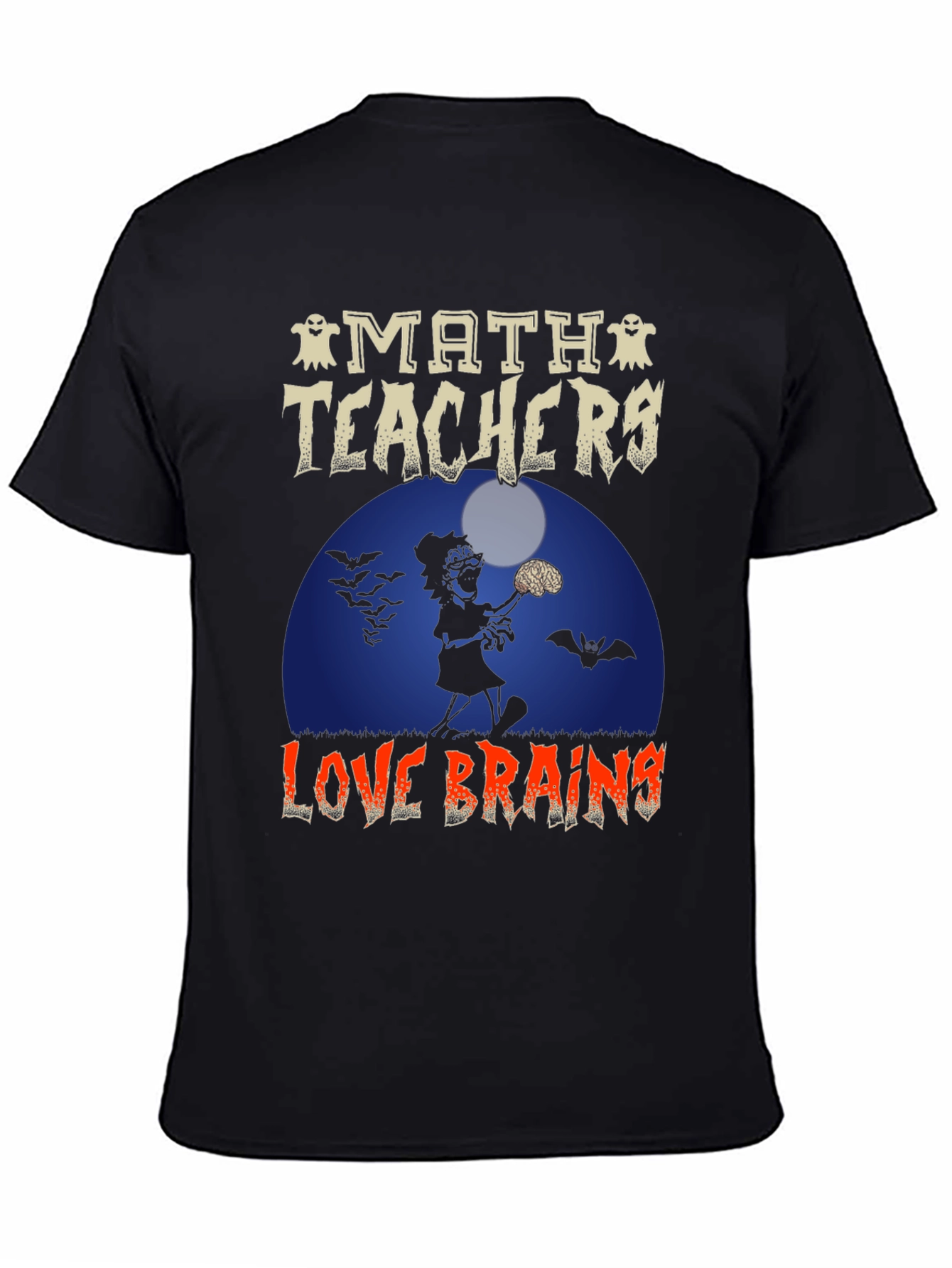 Math Teachers Love Brains Halloween T-Shirt
