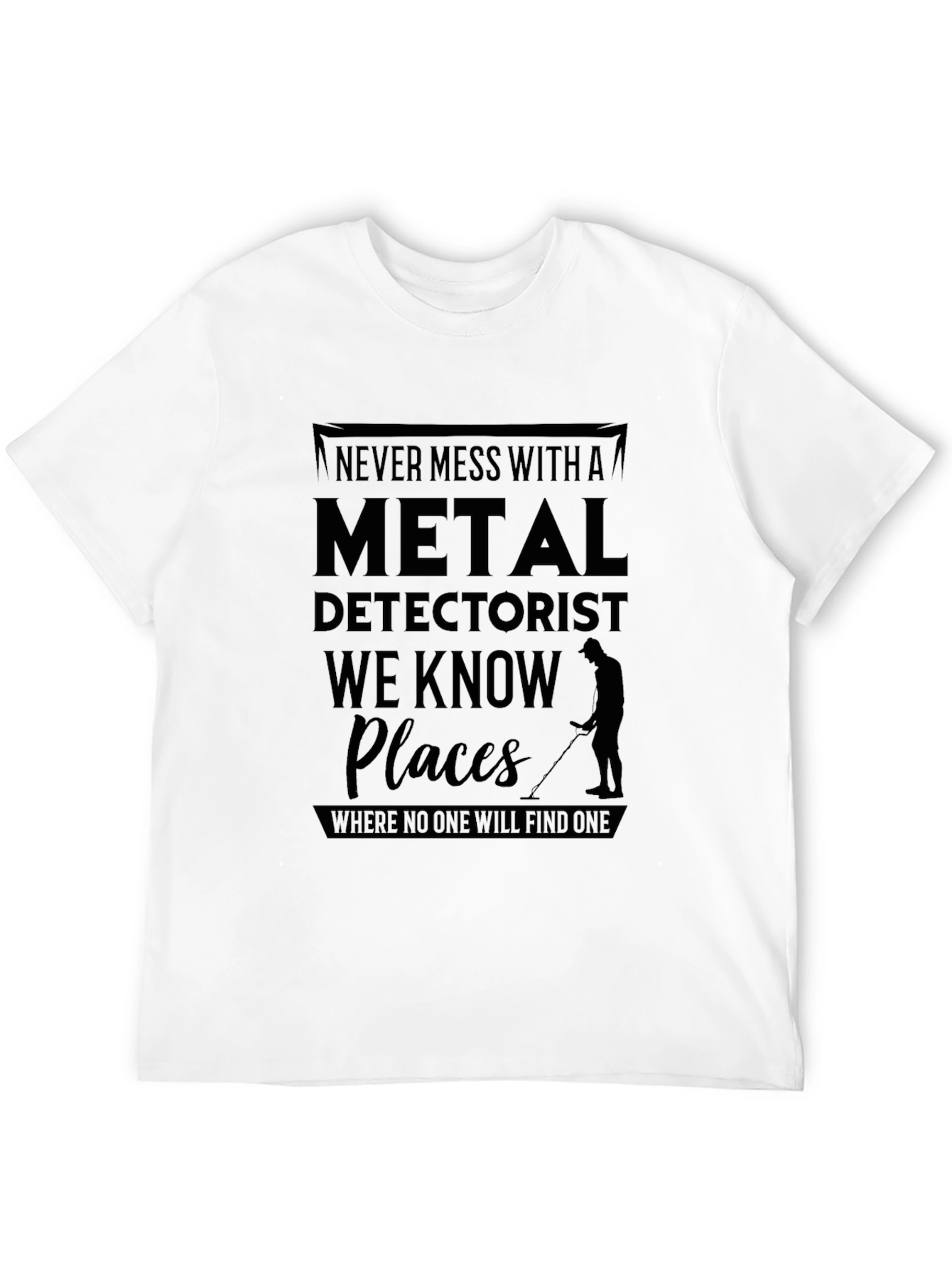 Metal Detectorist Novelty Graphic T-Shirt