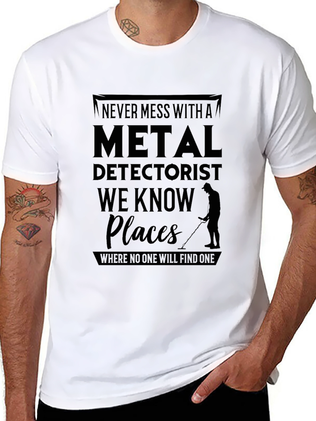 Metal Detectorist Novelty Graphic T-Shirt