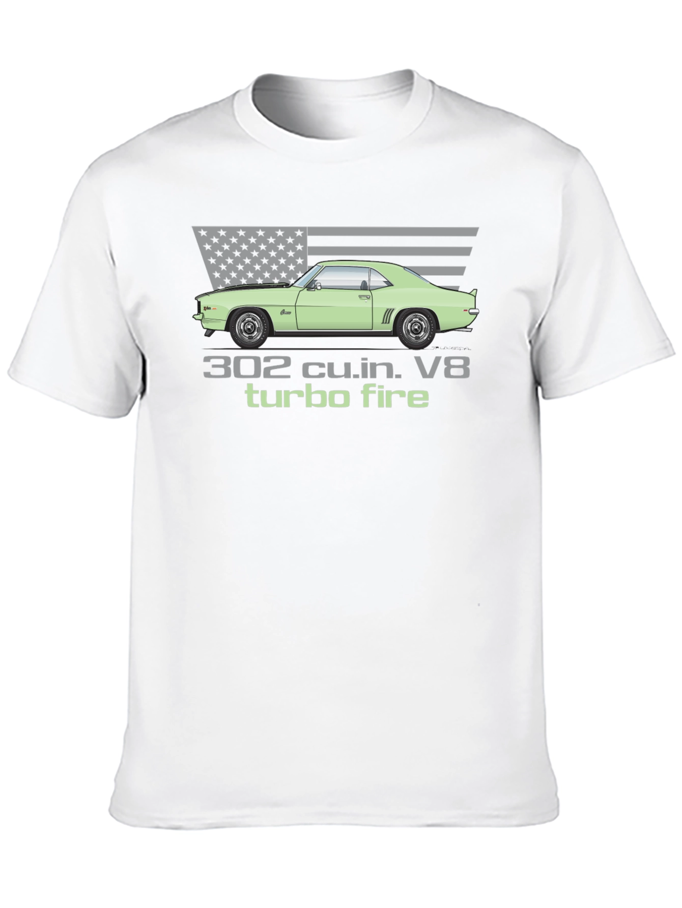 302 Turbo Fire V8 Muscle Car T-Shirt