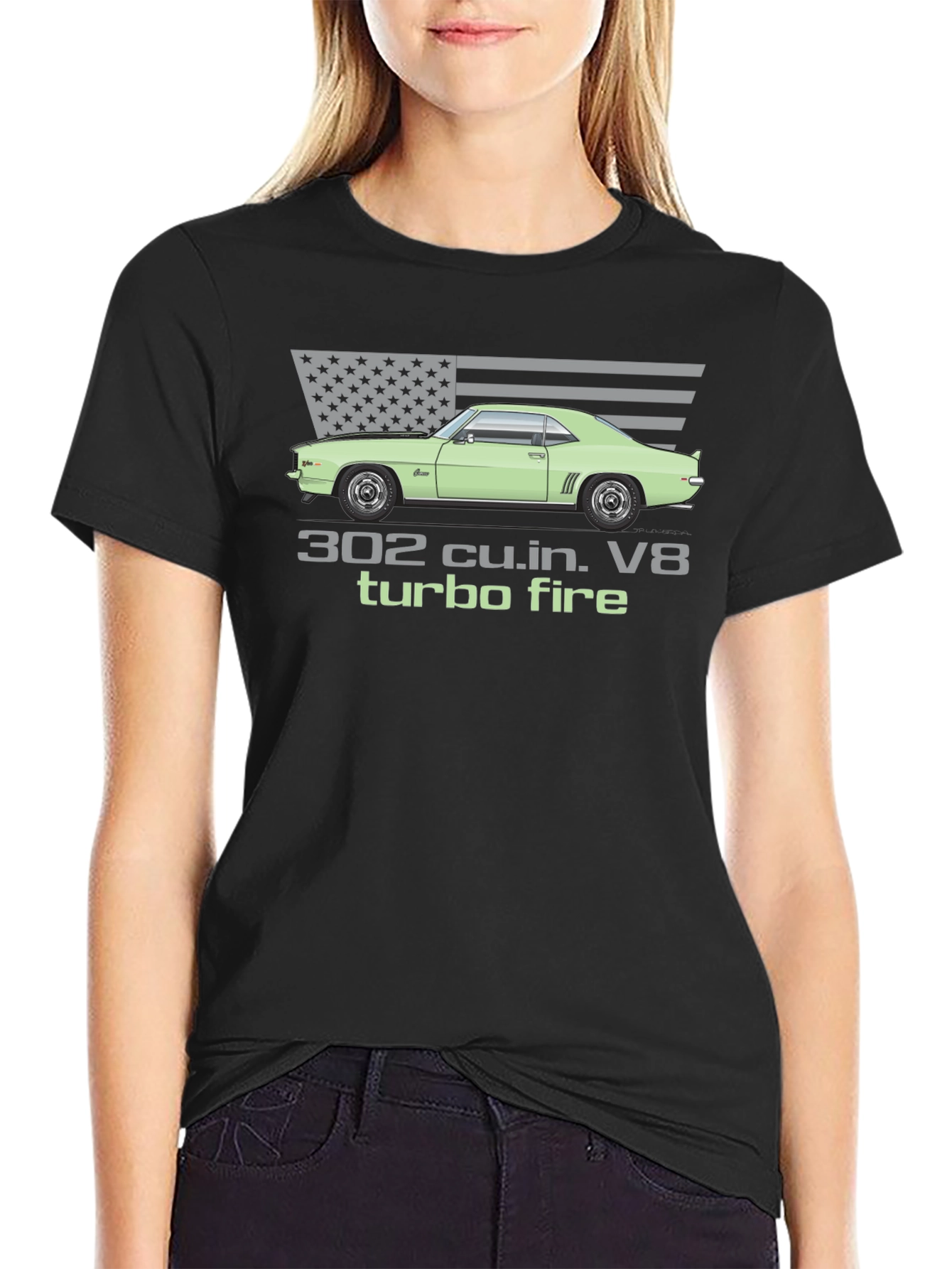 302 Turbo Fire V8 Muscle Car T-Shirt