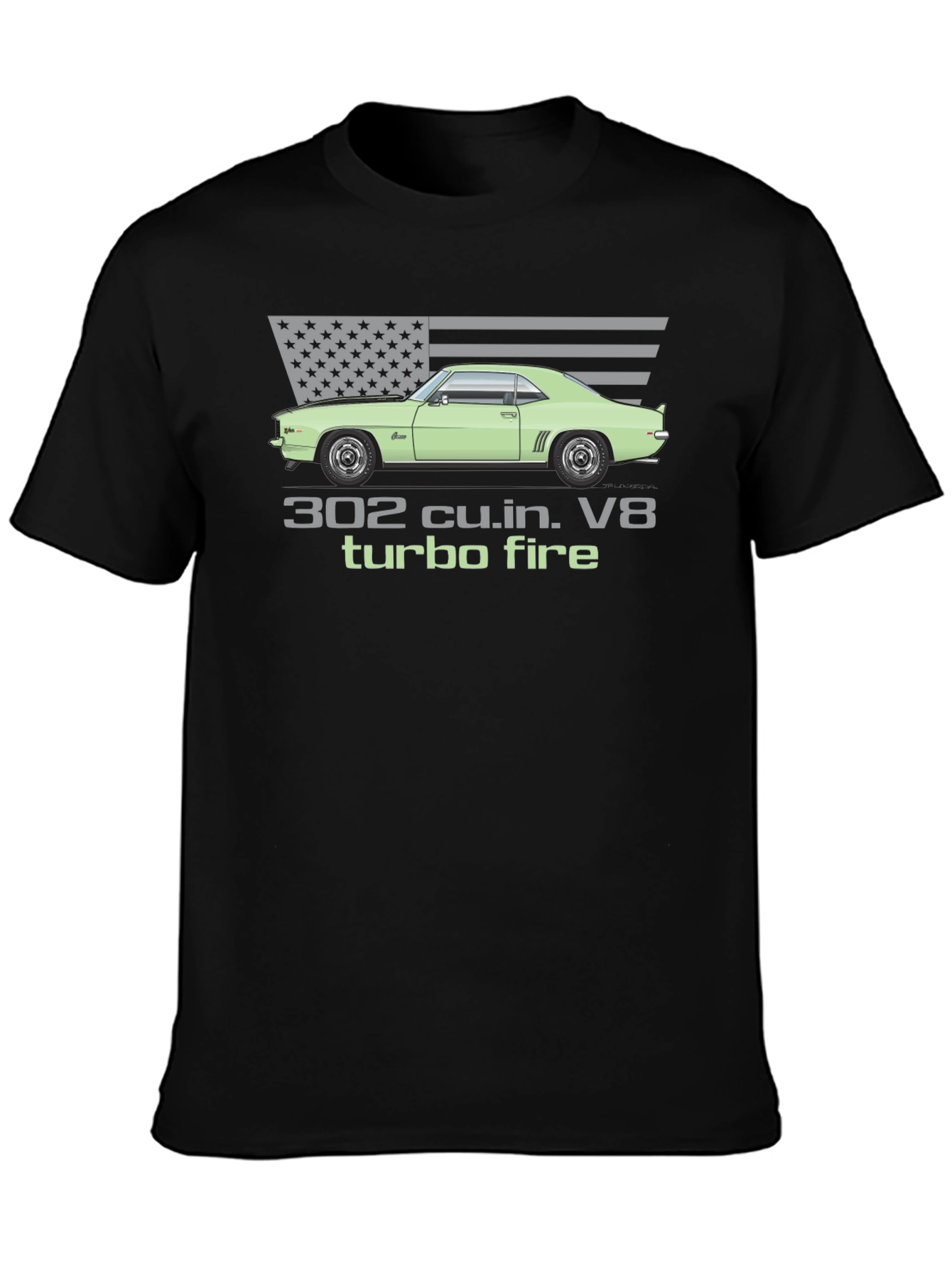 302 Turbo Fire V8 Muscle Car T-Shirt