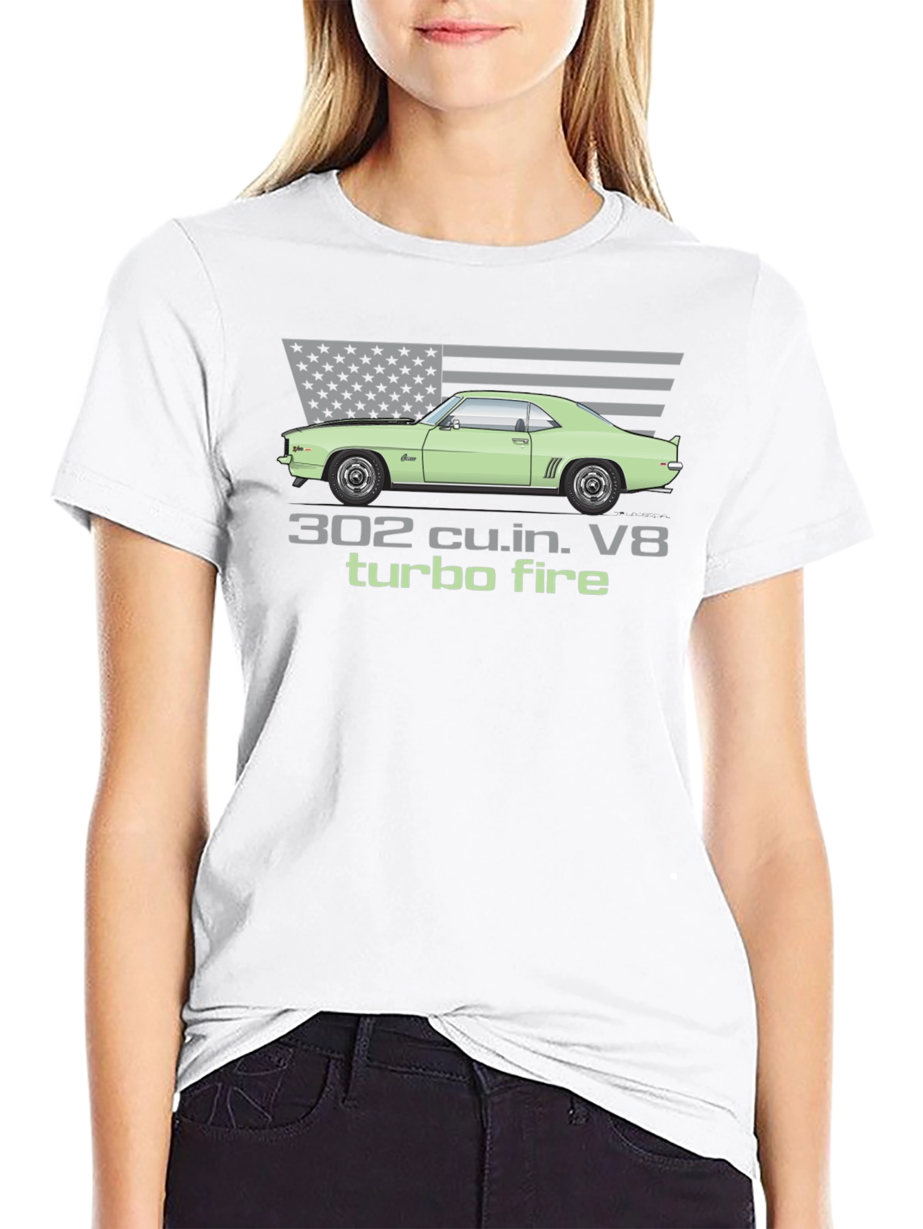 302 Turbo Fire V8 Muscle Car T-Shirt