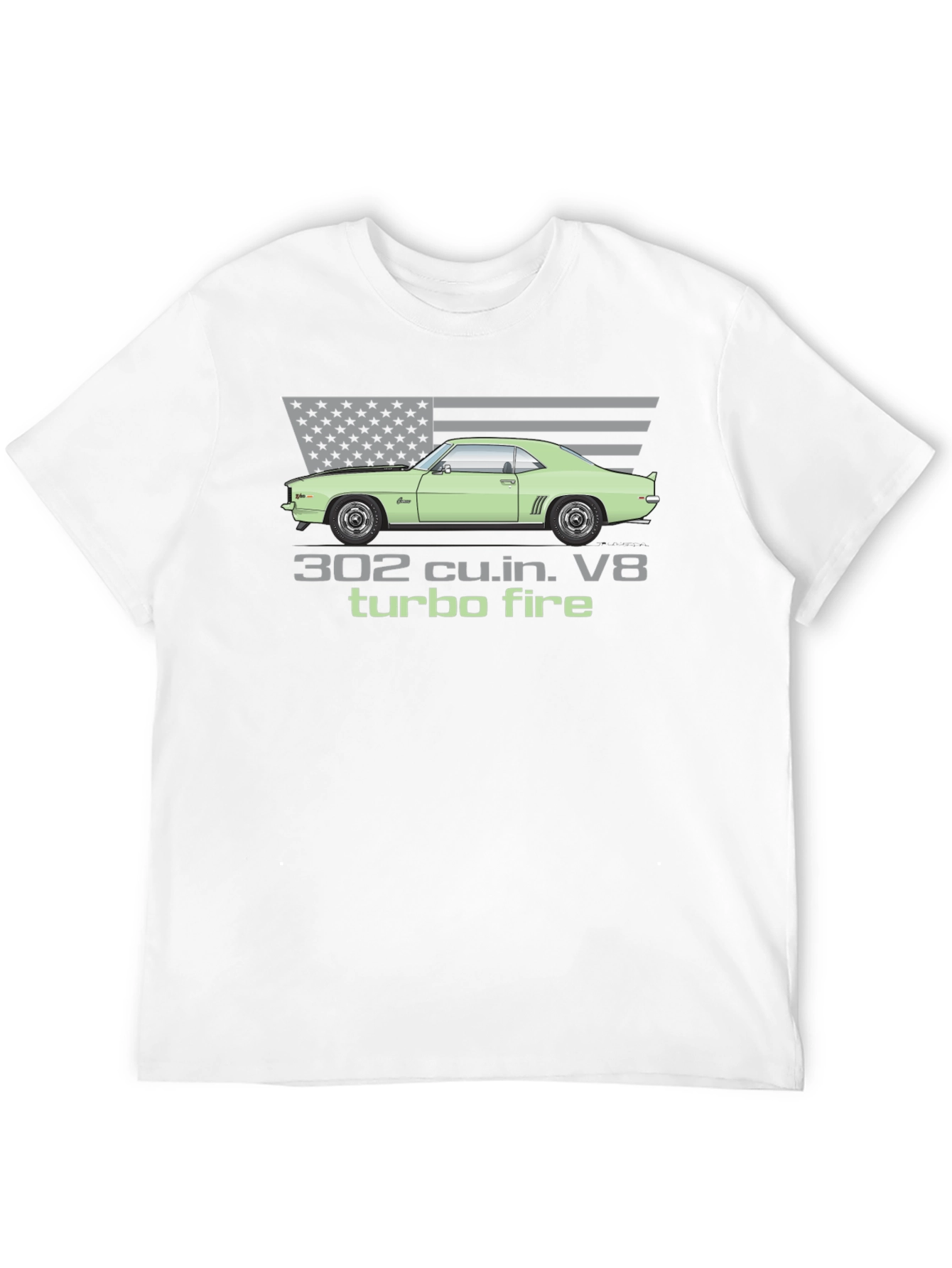 302 Turbo Fire V8 Muscle Car T-Shirt