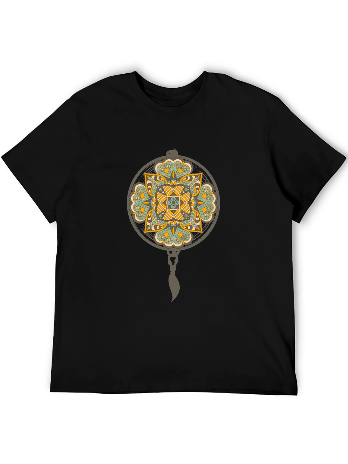 Geometric Mandala Graphic Tee - Stylish Comfort