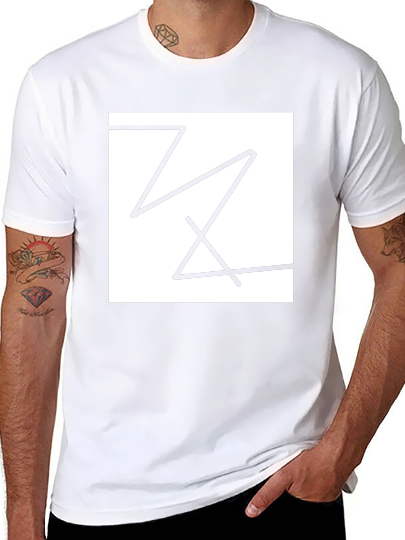 Abstract Graphic Tee - Modern Minimalist Design