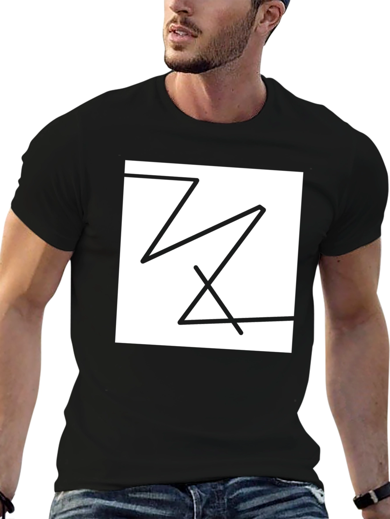 Abstract Graphic Tee - Modern Minimalist Design