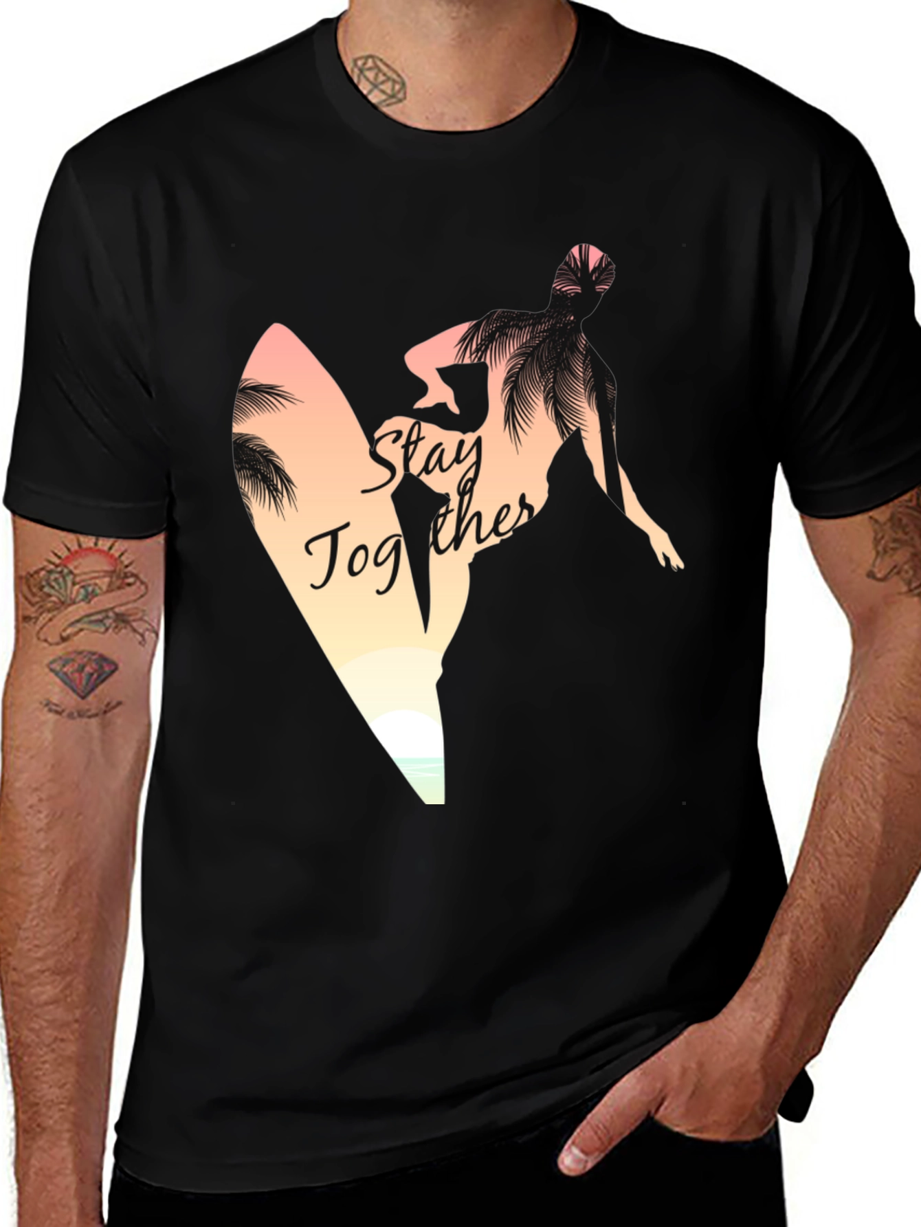 Stay Together Surfer Graphic Tee