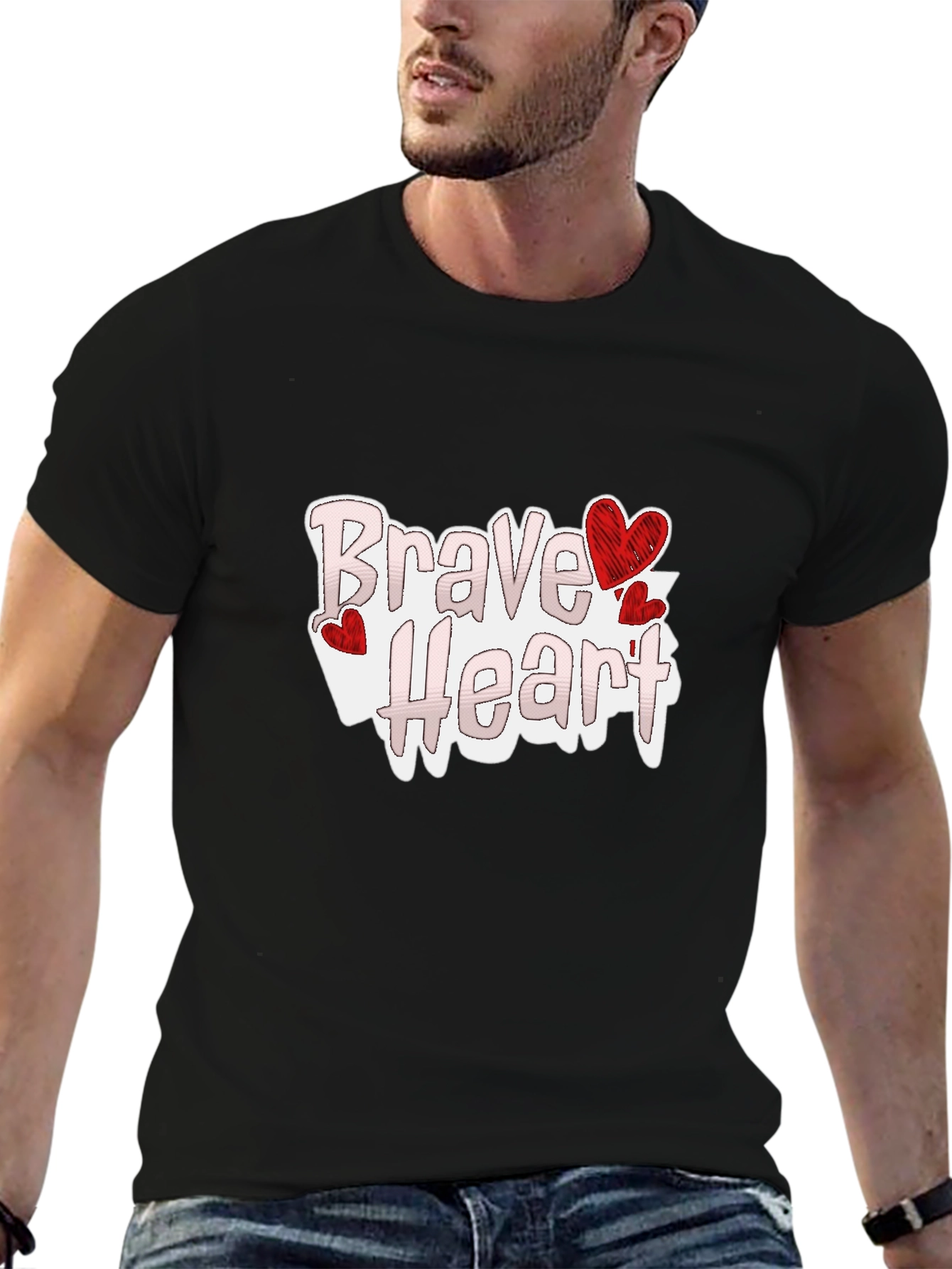 Brave Heart Graphic Tee - Love Valentines Day