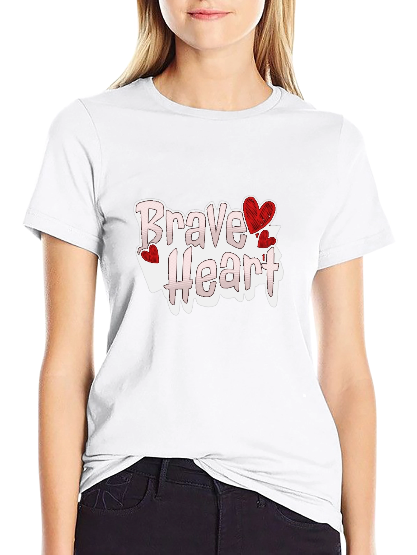 Brave Heart Graphic Tee - Love Valentines Day