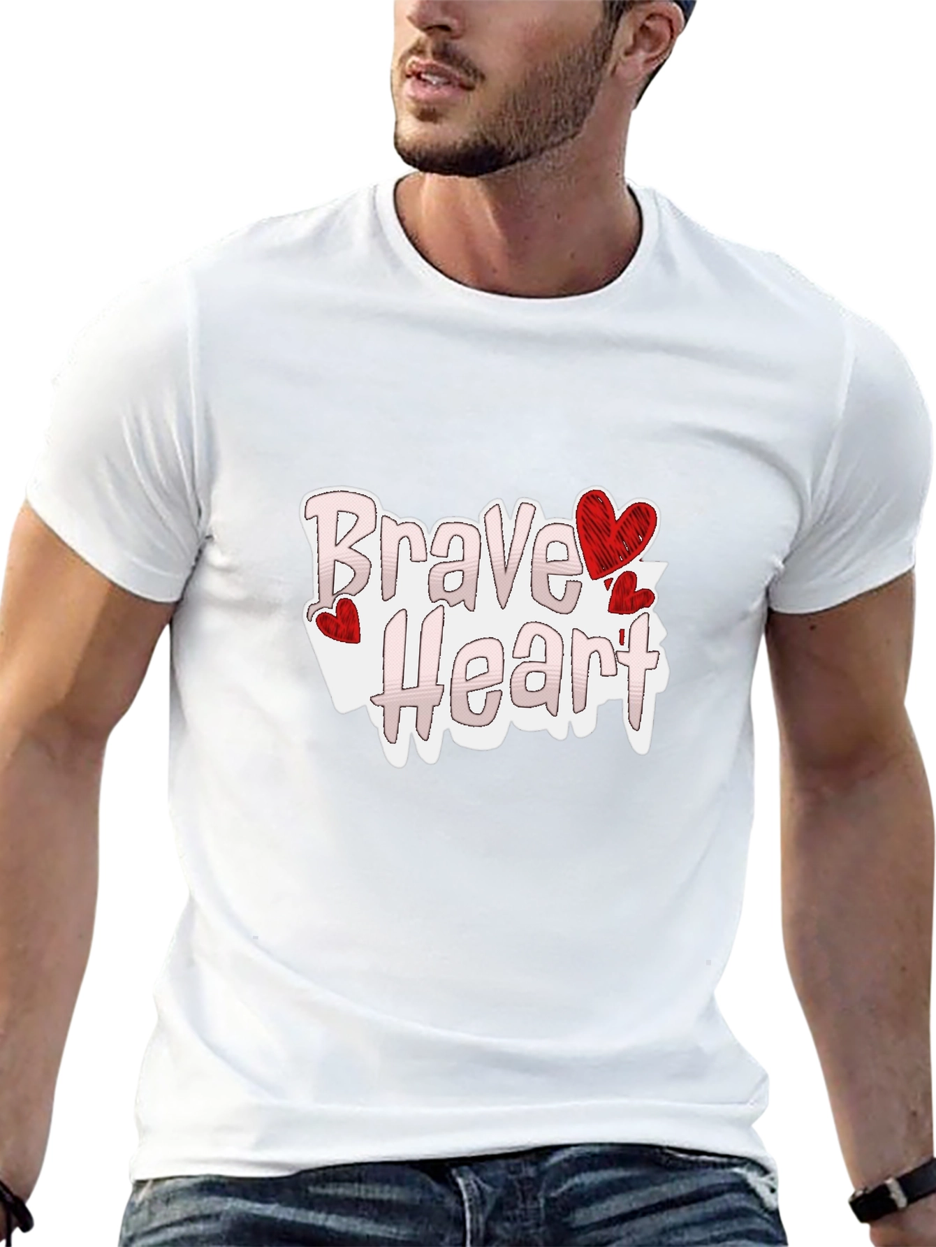 Brave Heart Graphic Tee - Love Valentines Day