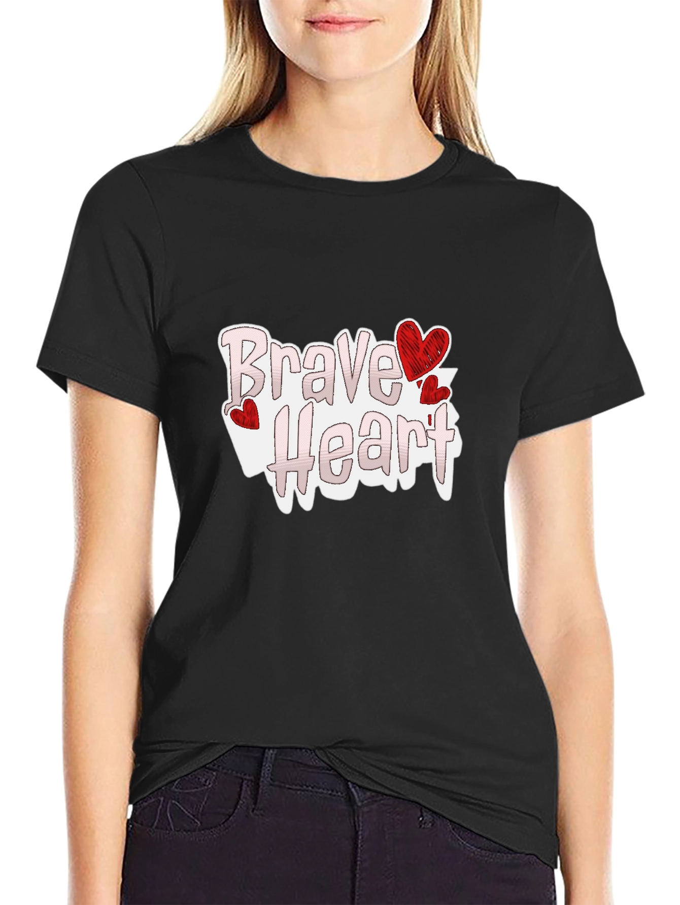 Brave Heart Graphic Tee - Love Valentines Day