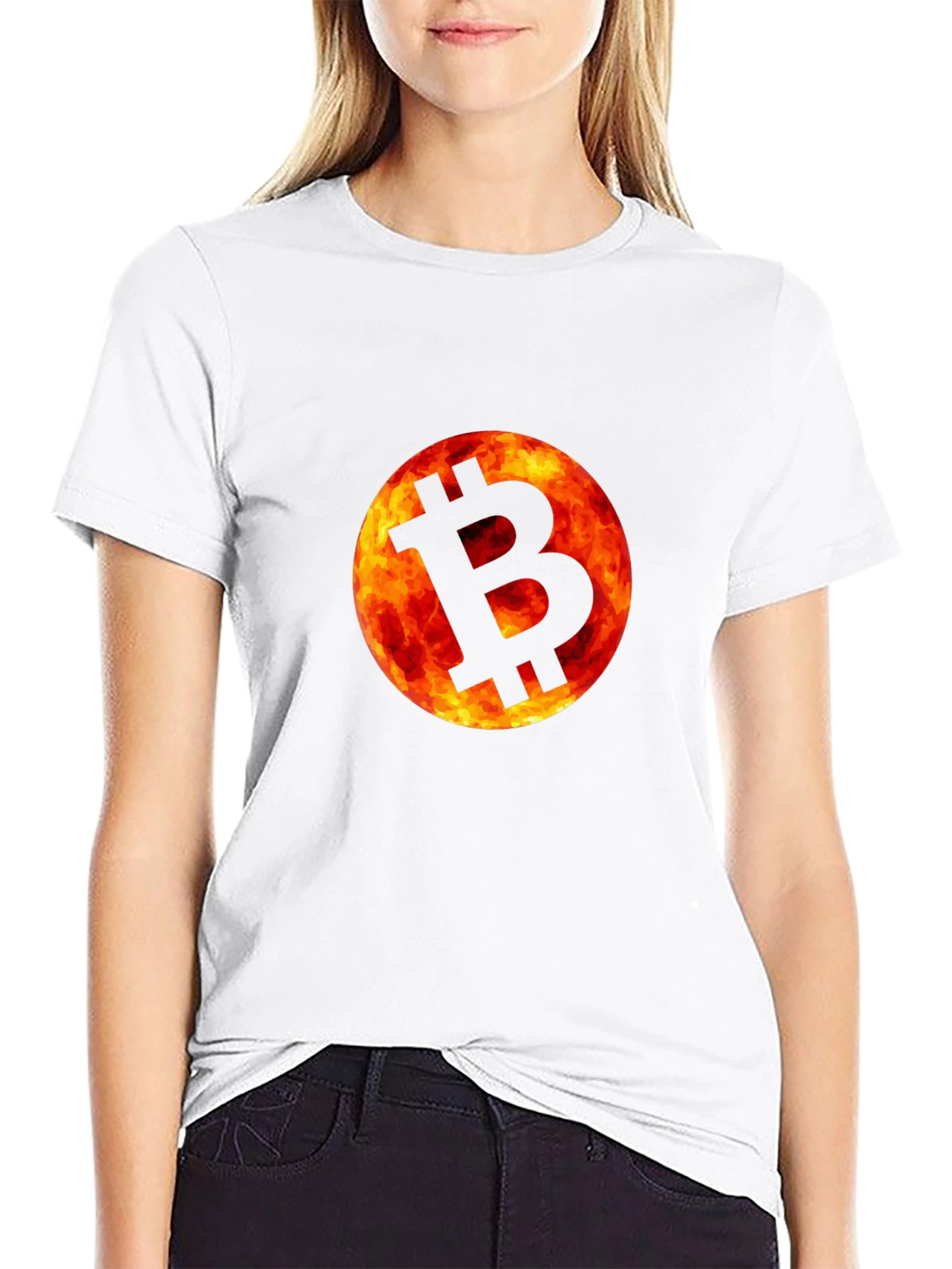 Bitcoin Fireball Black T-Shirt - Crypto Tee