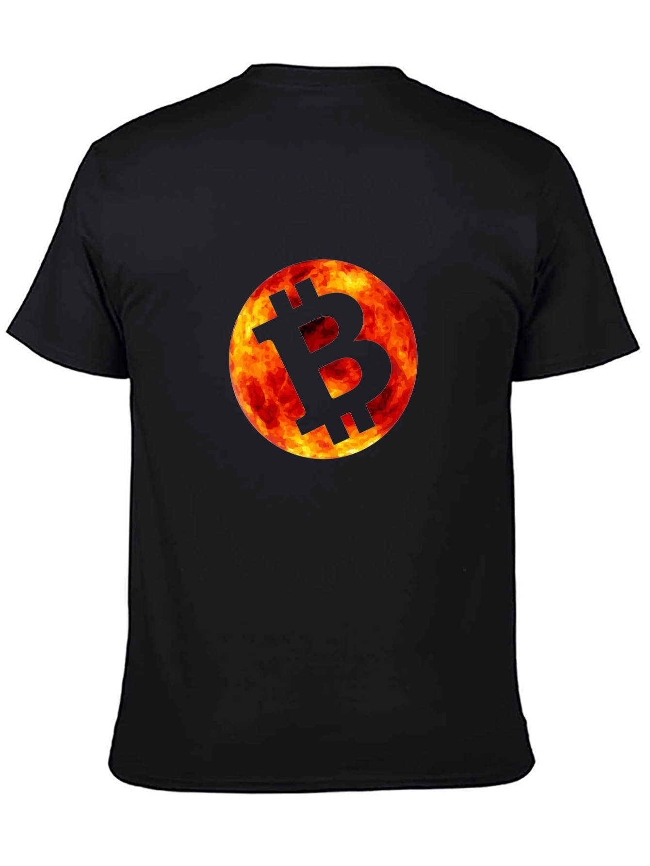 Bitcoin Fireball Black T-Shirt - Crypto Tee
