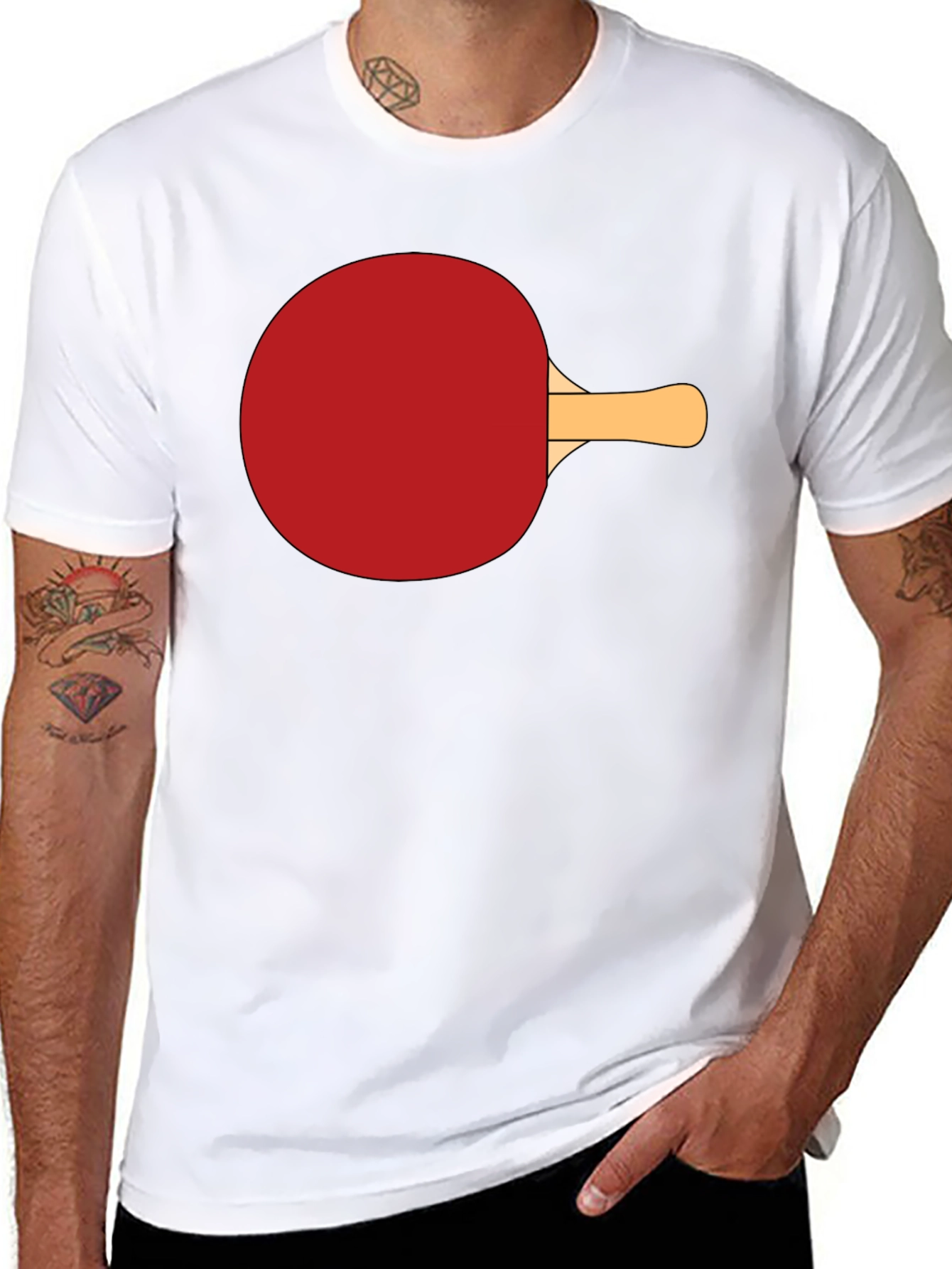 Table Tennis T-Shirt - Ping Pong Paddle Design