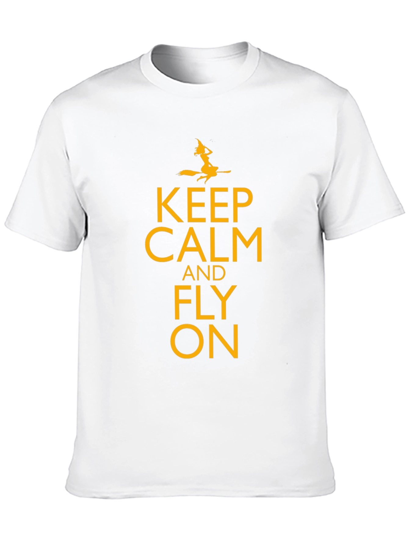 Keep Calm and Fly On Black T-Shirt