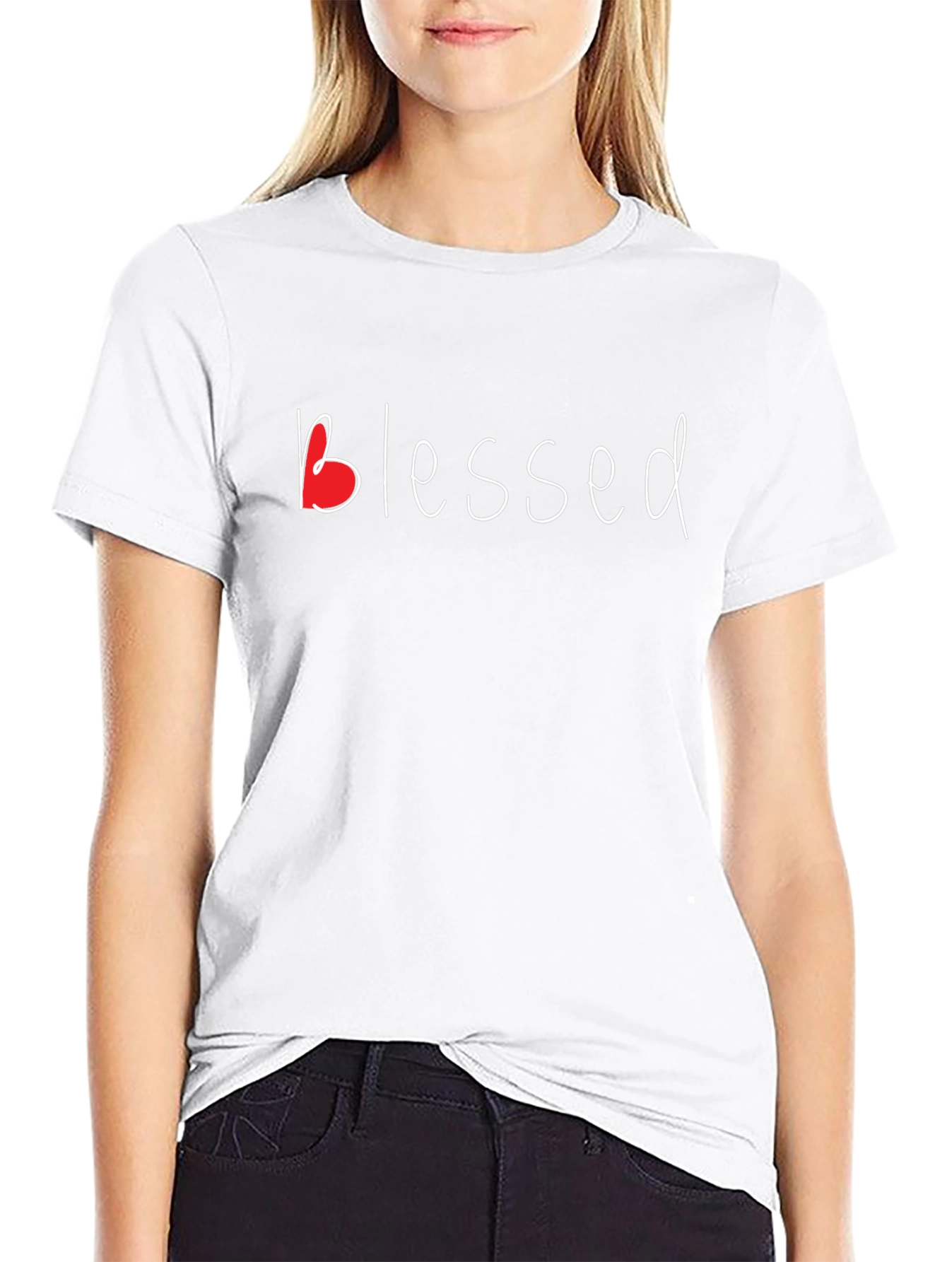 Blessed Heart Graphic Tee - Soft & Stylish