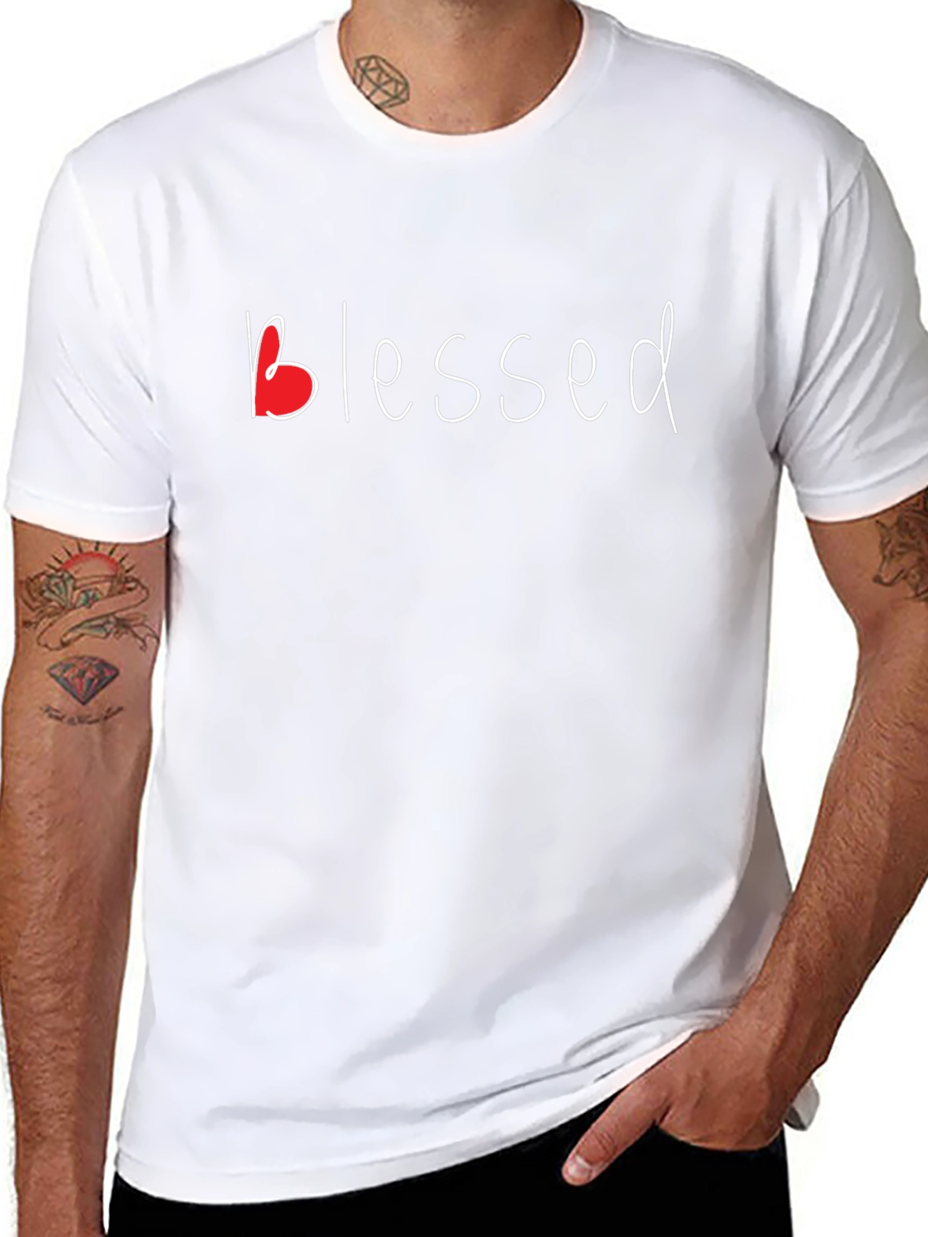 Blessed Heart Graphic Tee - Soft & Stylish