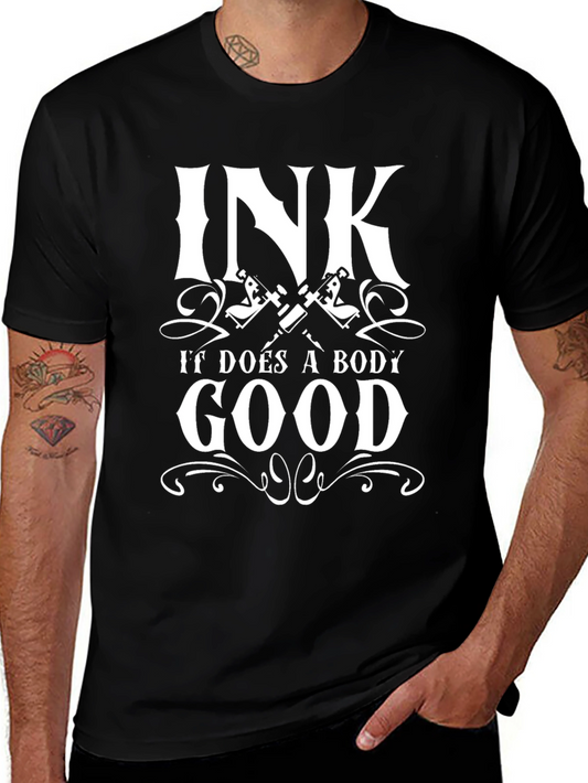 Ink Does A Body Good Black Graphic Tee