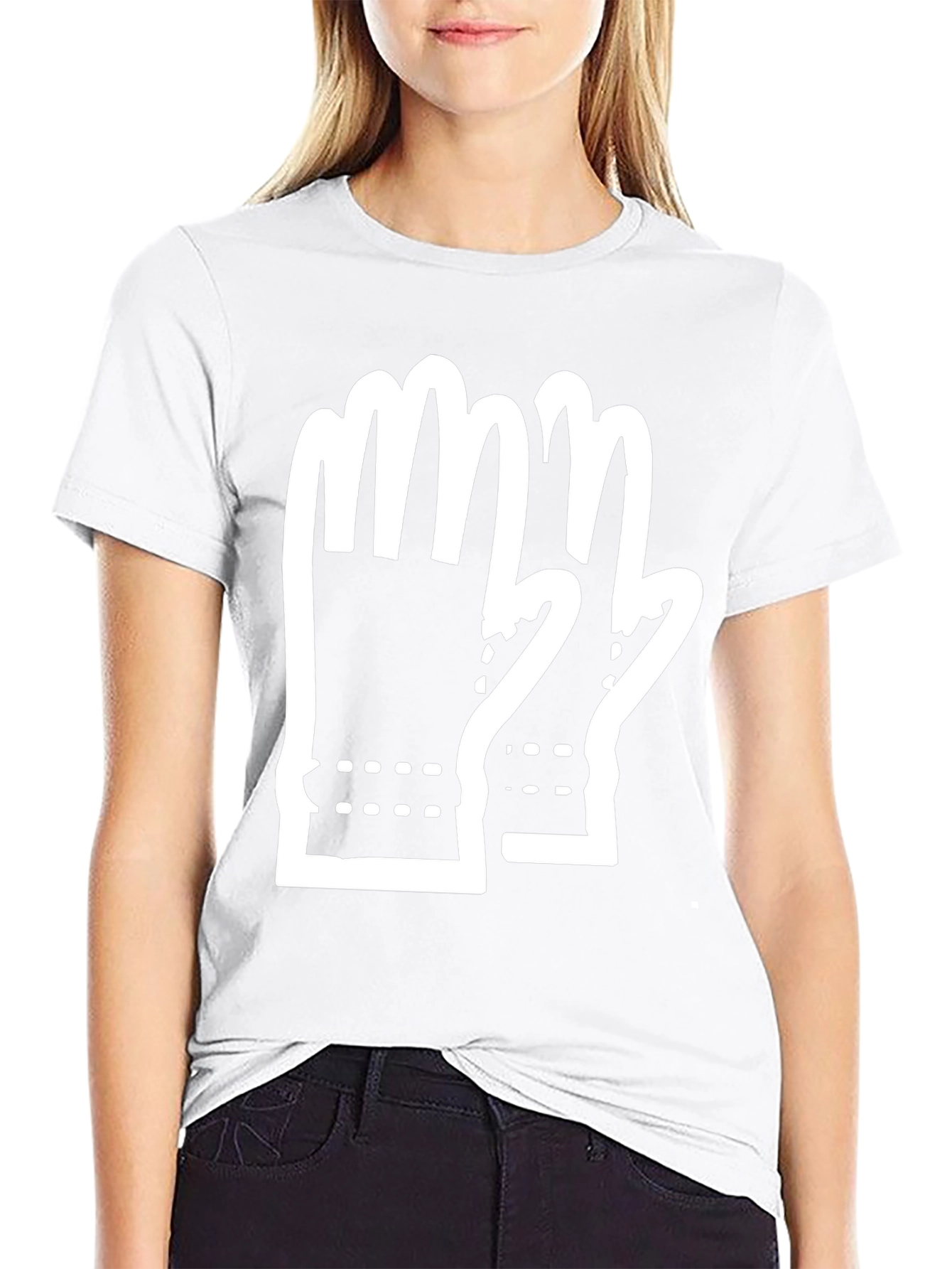 Gloves Graphic T-Shirt - Black