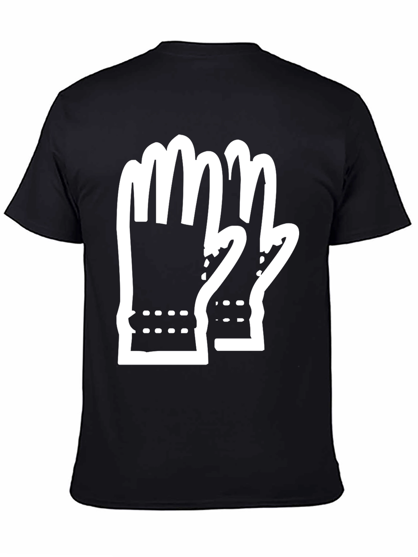 Gloves Graphic T-Shirt - Black