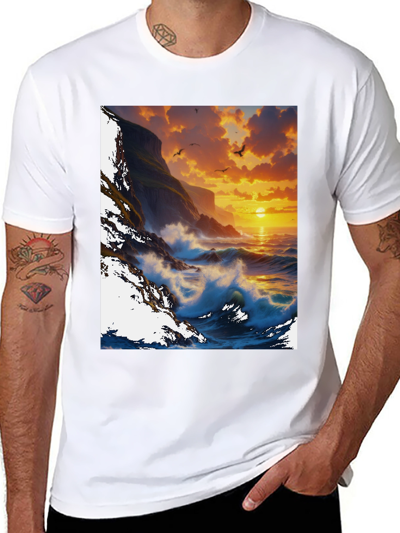 Sunset Cliffs Graphic T-Shirt