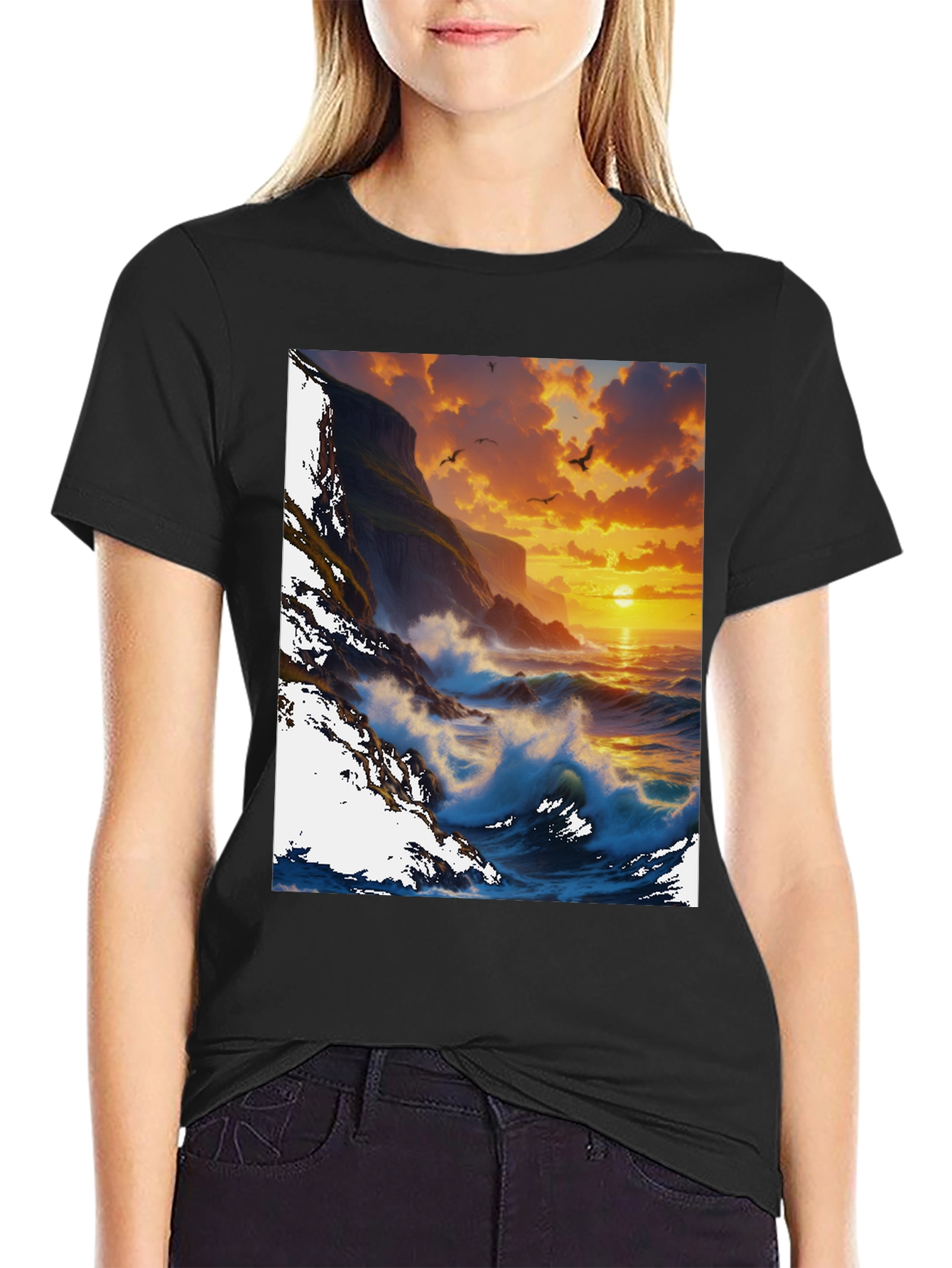 Sunset Cliffs Graphic T-Shirt