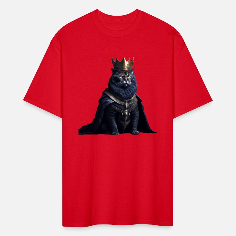 a cat dressed as a king