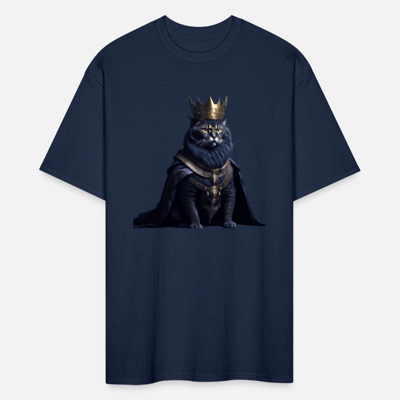 a cat dressed as a king