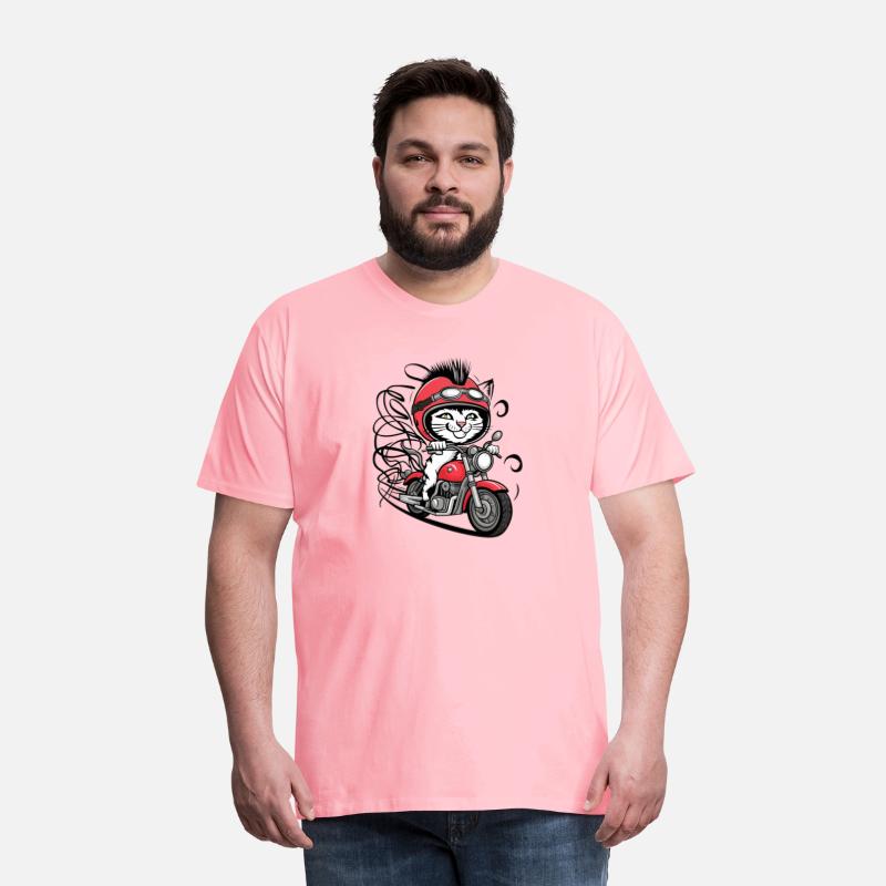 A cat wearing a helmet and riding a motorcycle 8